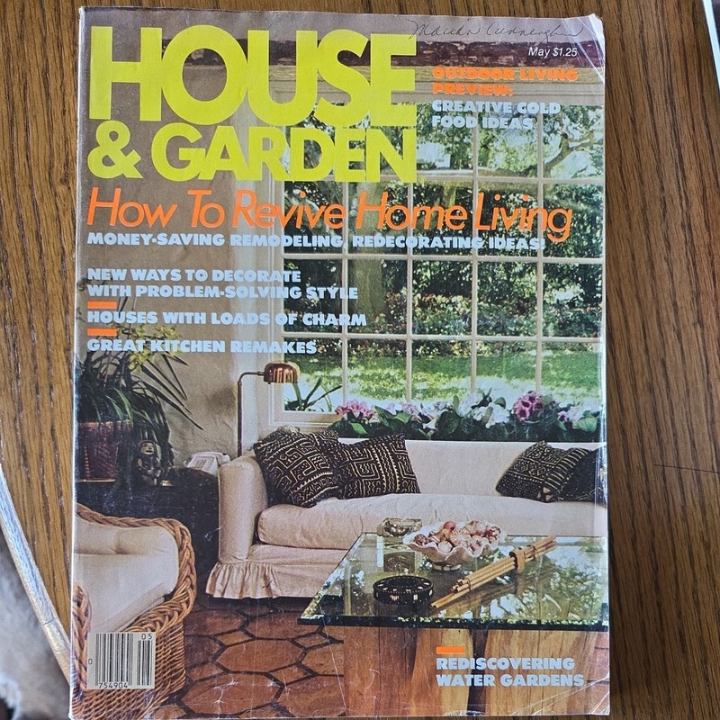 Vintage House & Garden Magazine May 1980 