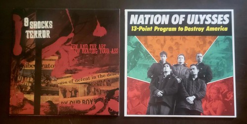 PUNK / HARDCORE 2 VINYL LOT NATION OF ULYSSES & 9 SHOCKS TERROR