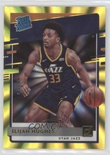 2020-21 Panini Donruss Rated Rookies Yellow Laser 10/25 Elijah Hughes #246 0vf5