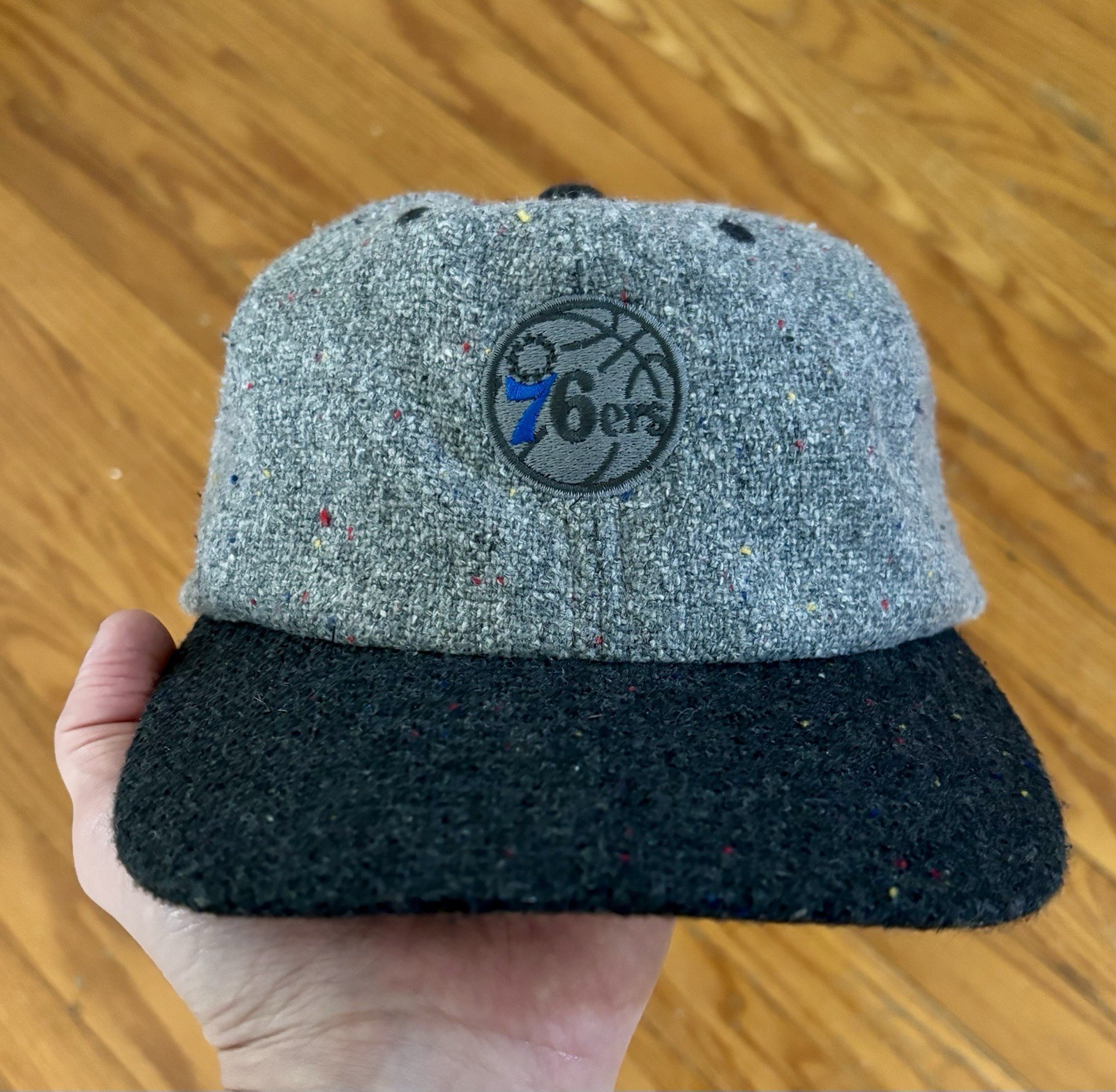 Philadelphia 76ers - Sixers Wool Adjustable Mitchell & Ness Strapback Hat - Rare