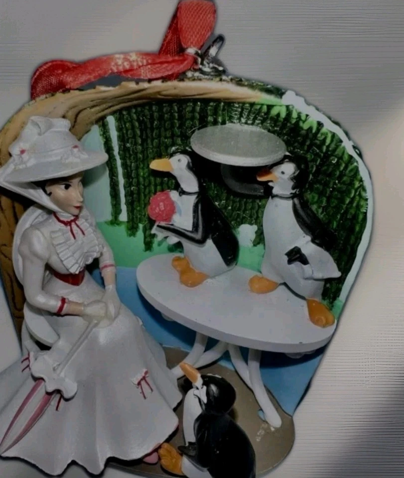 Disney Store Sketchbook Mary Poppins Penguin Jolly Holiday Christmas Tree Dec - Image 2 of 4