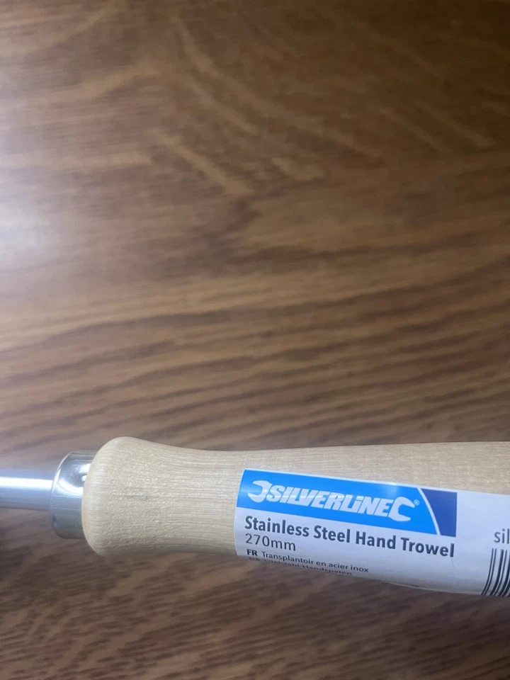 Paleta de mano 270 mm acero inoxidable jardín planta de interior invernadero Silverline251211 Foto 4 de 4