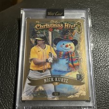 Nick Kurtz True 1/1 RC Gold Christmas Hit 2025 Wild Card Oakland Athletics