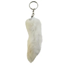 Real Rabbit Fur Car Keychain Rabbits Foot Keyring Fashion/Purse Charm Key Ring