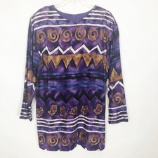 Sequel Vintage 80's Women's Long Sleeve Purple Dress Size 10