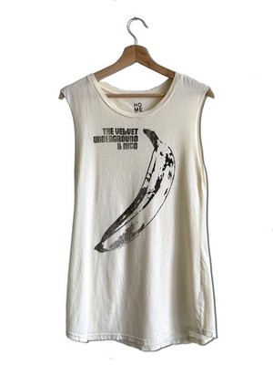 The Velvet Underground & Nico Off White Muscle t-shirt 70's Rock Band  Tee