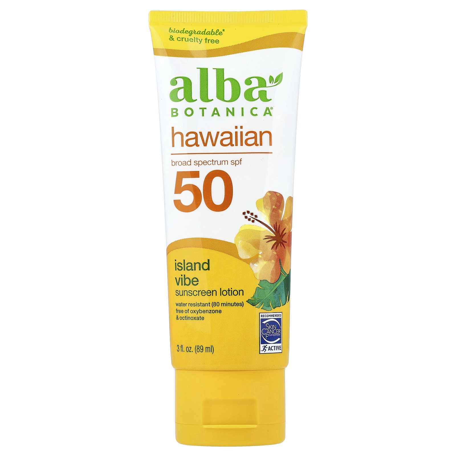 Alba Botanica Natural Hawaiian Sunscreen SPF 45 4 унции 113 г Leaping Bunny Not 2890₽