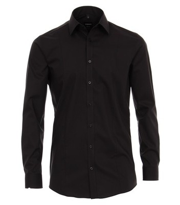 VENTI Klassisches Hemd uni Body Fit