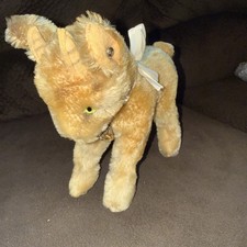 VTG STEIFF MOHAIR 4 1/4 INCH "ZICKY" THE GOAT-W/BELL ON COLLAR-NICE COND 20