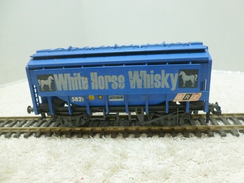 Carro tolva de grano a granel Hornby Triang R649 5821 azul blanco caballo | Condition: Used