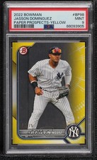 2022 Bowman Prospects Yellow Border 34/75 Jasson Dominguez #BP-98 PSA 9 MINT r7o