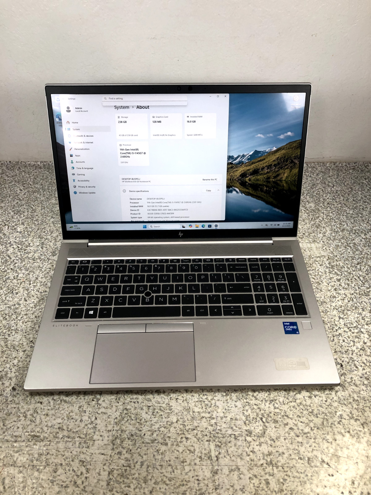 HP EliteBook 850 G8 Touchscreen Laptop