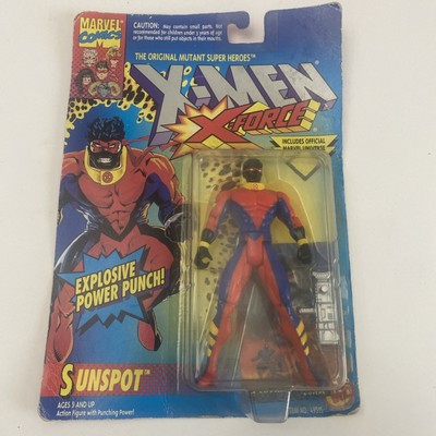 Vintage Marvel Comics SUNSPOT X-Men Toy Biz Action Figure 1994