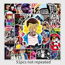 Mix 10/50 PCs Stranger Things Netflix Horror Drama Luggage Sticker -No Duplicate