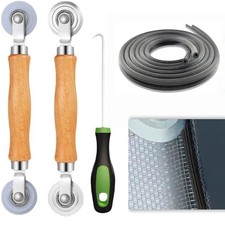 Screen Repair Tool Kit Includes 2 Types of Screen Roller Tools, 32ft Screen...