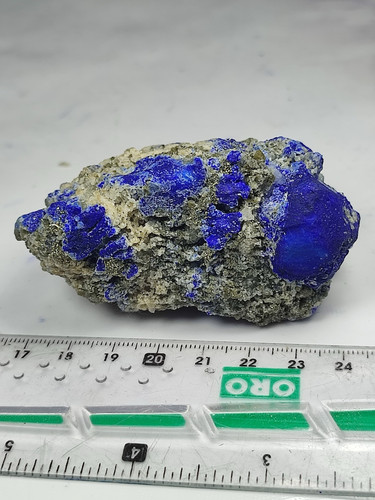 Lapis Lazuli Perfect Crystal On Matrix Calcite With Nice Color-Koksha Valley,Afg - Picture 7 of 8