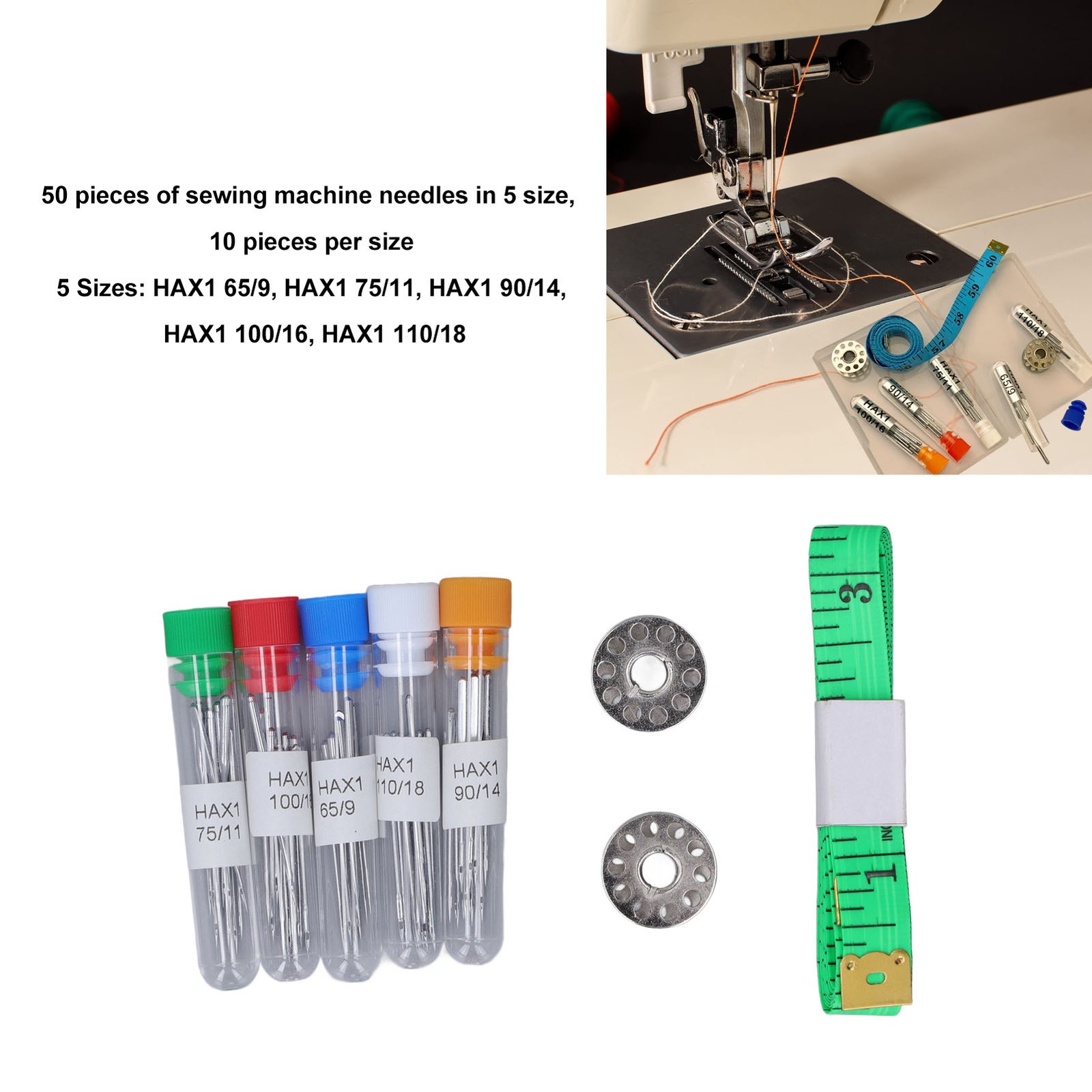 50Pcs Sewing Machine Needles High Hardness Universal Needles For Sewing Machine