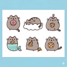 Cute Pusheen Stickers Journal Scrapbook