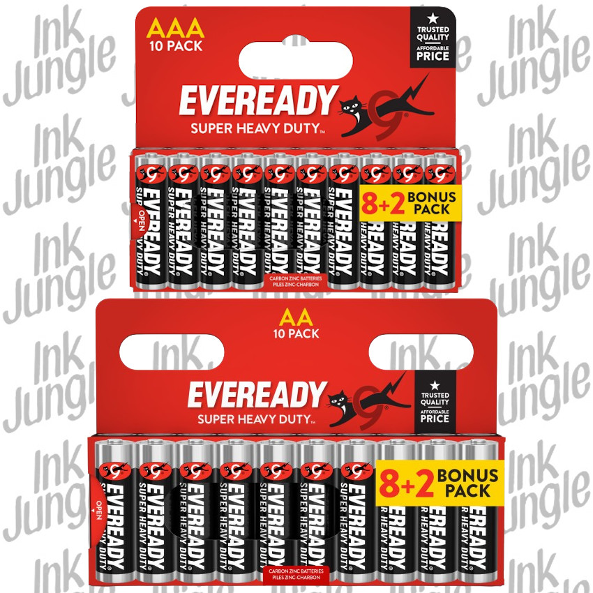 Eveready AA AAA 1.5V Batteries 20x Carbon Zinc 10 AA & 10 AAA Fast Delivery - Image 11