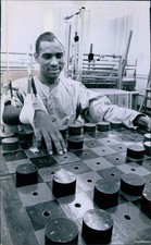 Sergeant Henry L Sanders Playing Checkers Using Sling Military 6X8 News Photo