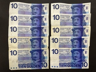 Niederlande 10 Gulden Vintage Banknotensatz (10) LOT: 3105 015