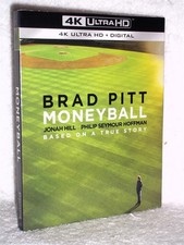 Moneyball (4K/Blu-ray, 2026) NEW Brad Pitt Jonah Hill Phillip Seymour Hoffman 