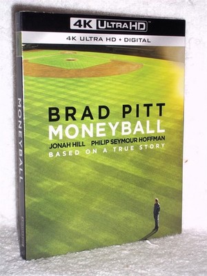 Moneyball (4K/Blu-ray, 2026) NEW Brad Pitt Jonah Hill Phillip Seymour Hoffman 