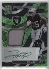 2022 Panini Spectra Aspiring Neon Green Prizm /35 Zamir White Patch Auto 17wa