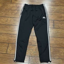 Adidas Track Pants Womens Large Climacool Zip Ankle Tiro 11 Training Gym Black