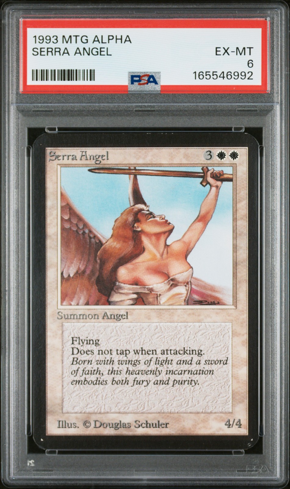 1993 MTG LIMITED EDITION ALPHA SERRA ANGEL PSA 6 view 1