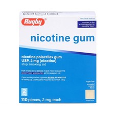 Rugby Polacrilex 2mg Nicotine Gum - Original Flavor, Quit Smoking and Vaping