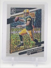 AARON RODGERS 2021 DONRUSS OPTIC WHITE SPARKLE PRIZM SSP PACKERS Q6865