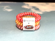 Raising Cane's Chicken Fingers x Teleties 3 set of hair ties bands NEW Canes
