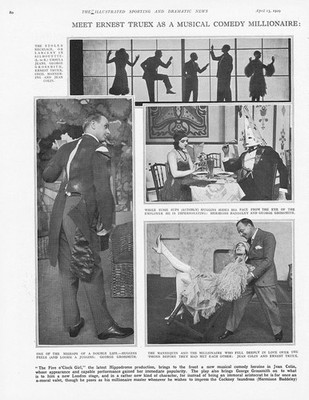 Szenen aus Das Fünf-Uhr-Mädchen im Hippodrom-Theater 2x Vintage-Drucke 1929