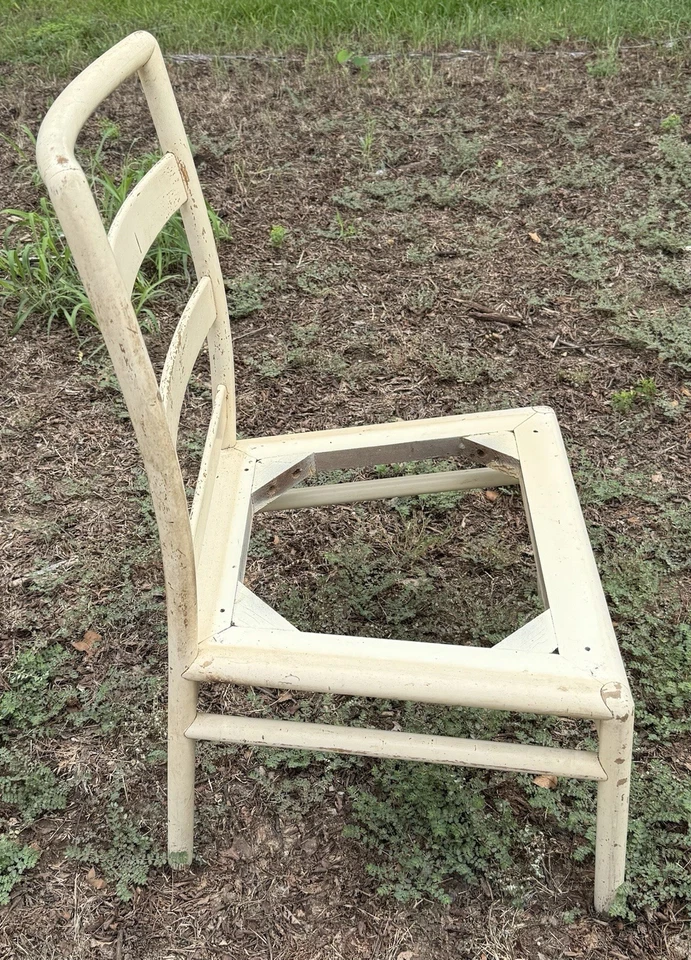 T.H. Silla de comedor con respaldo de escalera Robsjohn-Gibbings Widdicomb modelo 4209 (A) Foto 4 de 4