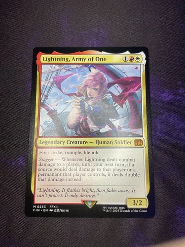 MTG * Lightning, Army of One Final Fantasy * 1X * NM