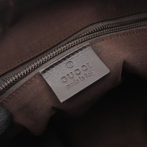 Gucci Gg Canvas Shoulder Bag Leather Beige/Brown 145857 Used - Picture 4 of 9
