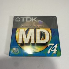Brand New Sealed TDK MD-SG 74 minute Gold MiniDisc VTG