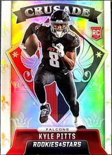 2021 Rookies and Stars Crusade SILVER PRIZM #30 Kyle Pitts RC Atlanta Falcons