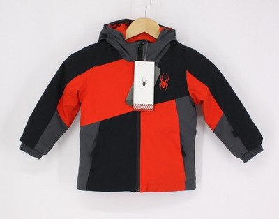 SPYDER JUNGEN MINI AMBUSH JACKE ISOLIERT KAPUZE REISSVERSCHLUSS 3 JAHRE VOLCANO UVP £160 IB