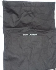 YSL Yves Saint Laurent Lined Dust Bag Black, 11.5"x15"