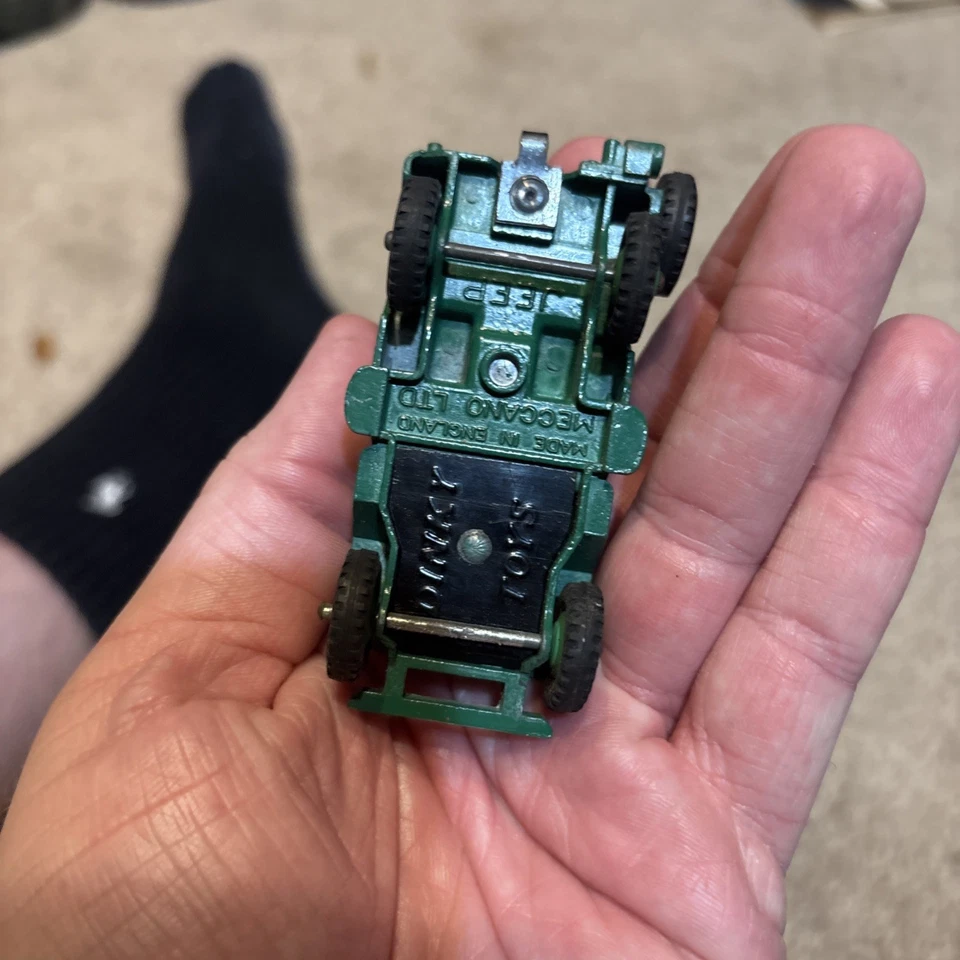 De Colección Dinky Toys Jeep Meccano Ejército Universal Verde Segunda Guerra Mundial Hecho en Inglaterra 1:43 Afilado Foto 3 de 4