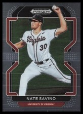 2022 Panini Prizm Draft Picks #PDP82 Nate Savino Virginia Cavaliers Baseball