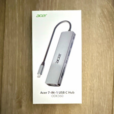 Acer 7-in-1 USB-C Type-C Hub HDMI Silver Portable, Model/MPN ODK360