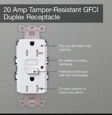 Lot of 10 Leviton GFNT2-W SmartlockPro 20A 125V GFCI Outlets - White