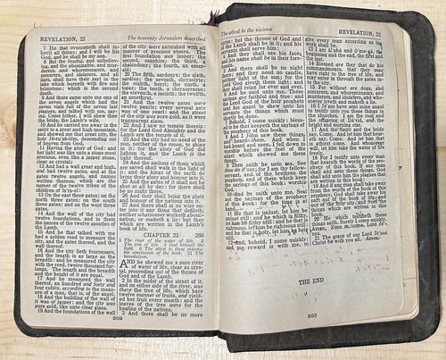 1920’s The Holy Bible. Black Face Type Edition. Philadelphia. Genuine Leather. - Picture 14 of 23