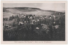 alte Ak Bad Langenau, Blick von der Waldkanzel, gelaufen 1924
