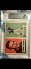 1957 Topps - JOHNNY UNITAS - Rookie Card! - BGS 5 - Newly Graded & Centered??. rookie card picture