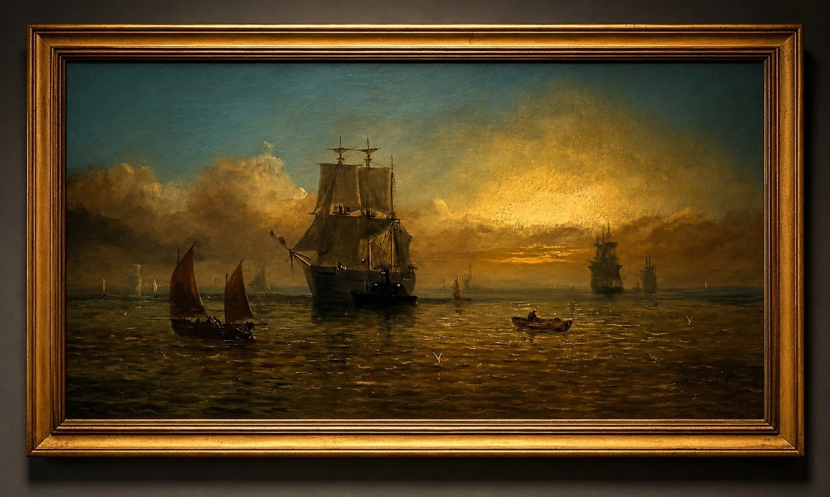 帆船艺术艺术绘画| eBay