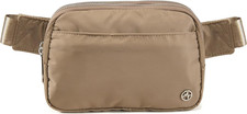 Everywhere Belt Bag for Women 5 Zipper Pockets Nylon Crossbody Fanny Pack